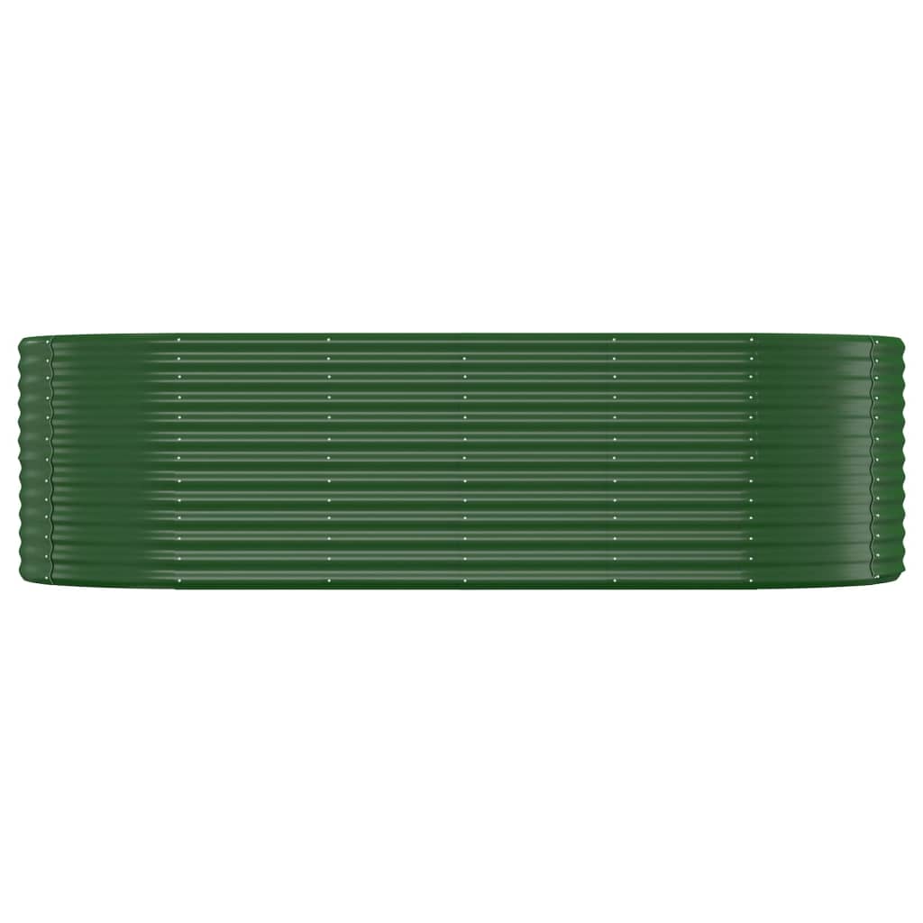 Jardinière surélevée en acier thermolaqué 249x100x68 cm vert