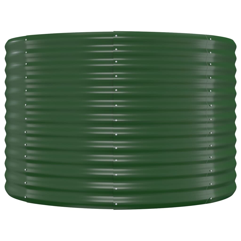 Jardinière surélevée en acier thermolaqué 249x100x68 cm vert
