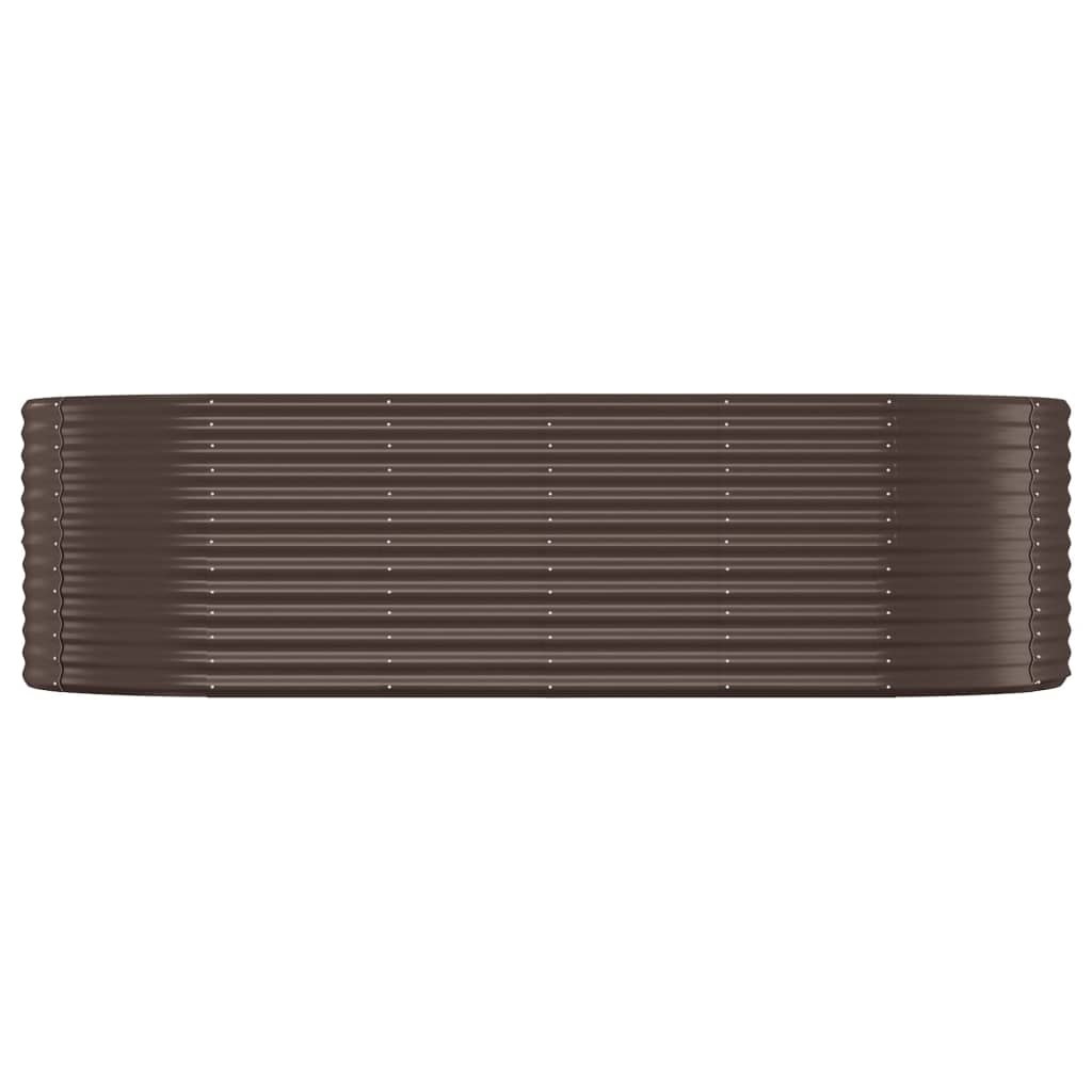 Hochbeet Verzinkter Stahl 249x100x68 cm Braun