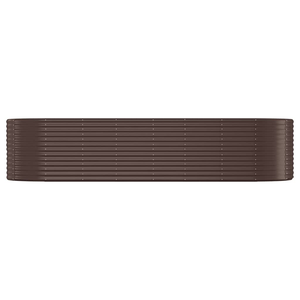 Hochbeet Verzinkter Stahl 322x100x68 cm Braun