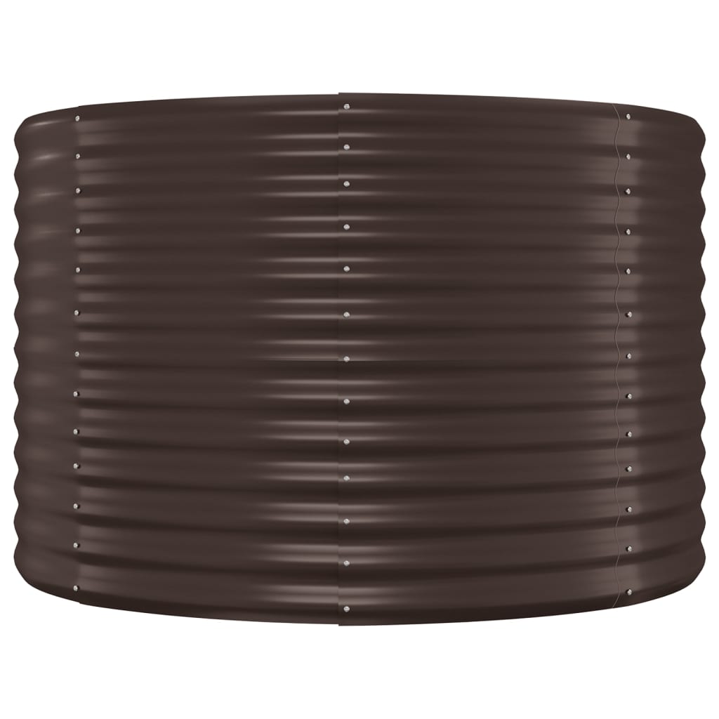 Hochbeet Verzinkter Stahl 322x100x68 cm Braun