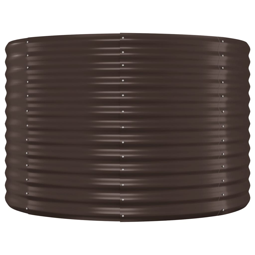 Hochbeet Verzinkter Stahl 396x100x68 cm Braun