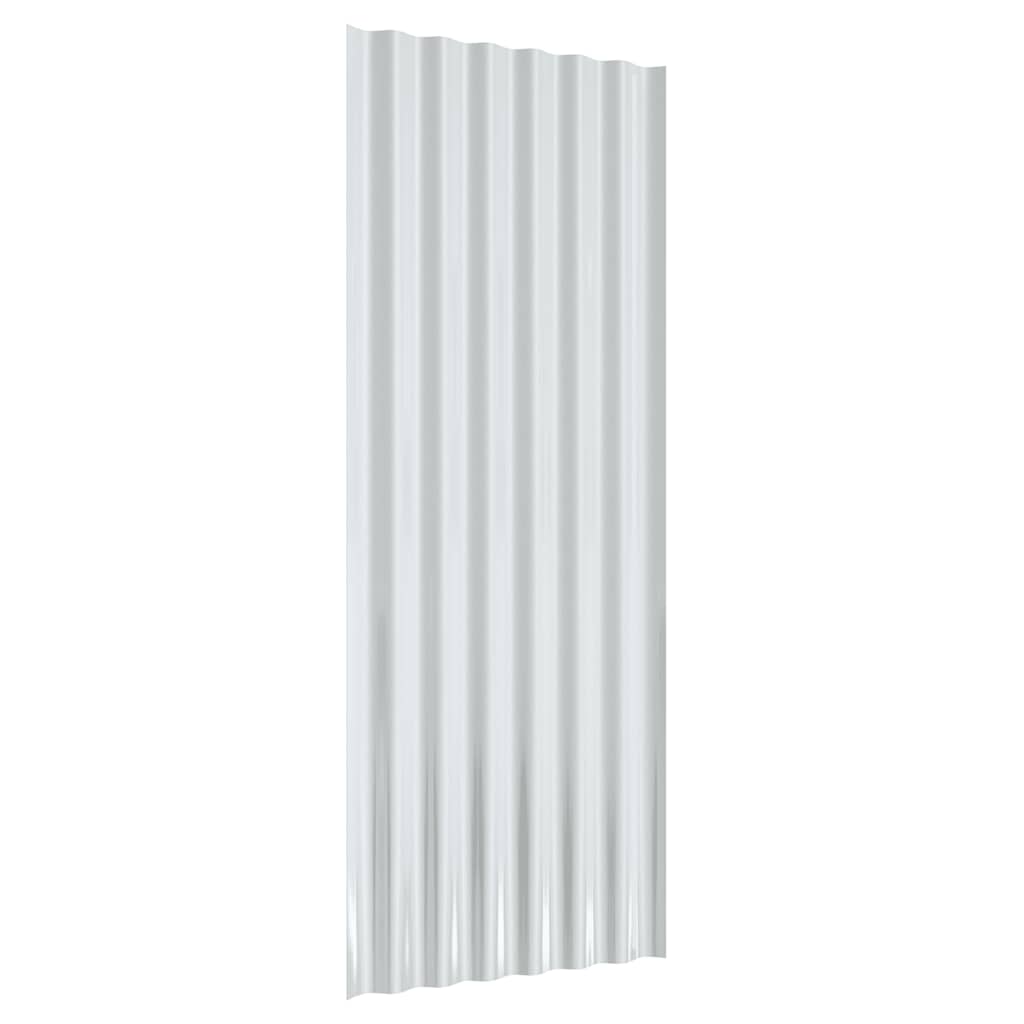 Dachpaneele 12 Stk Verzinkter Stahl Anthrazit 100x36cm