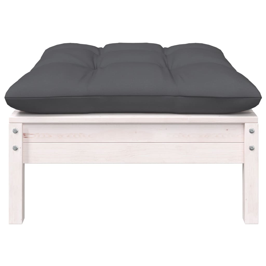 9-tlg. Garten-Lounge-Set mit Kissen Kiefer Massivholz