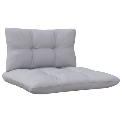 7-tlg. Garten-Lounge-Set mit Grauen Kissen Kiefer Massivholz