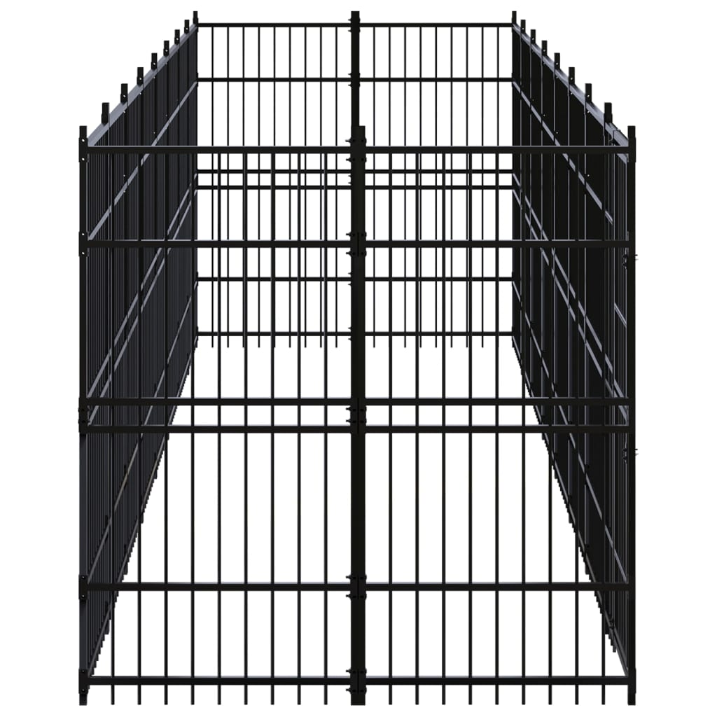 Niche extérieure en acier pour chien 14,75 m²