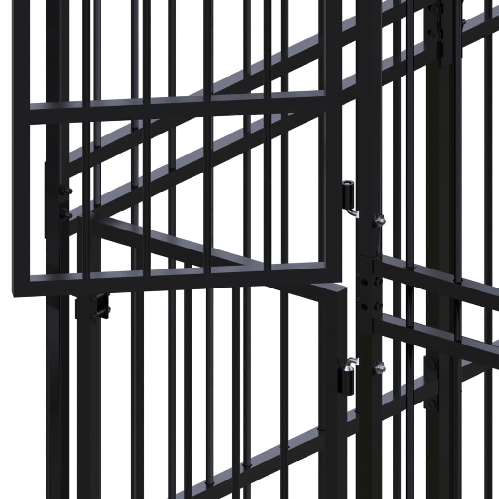 Niche extérieure en acier pour chien 16,59 m²