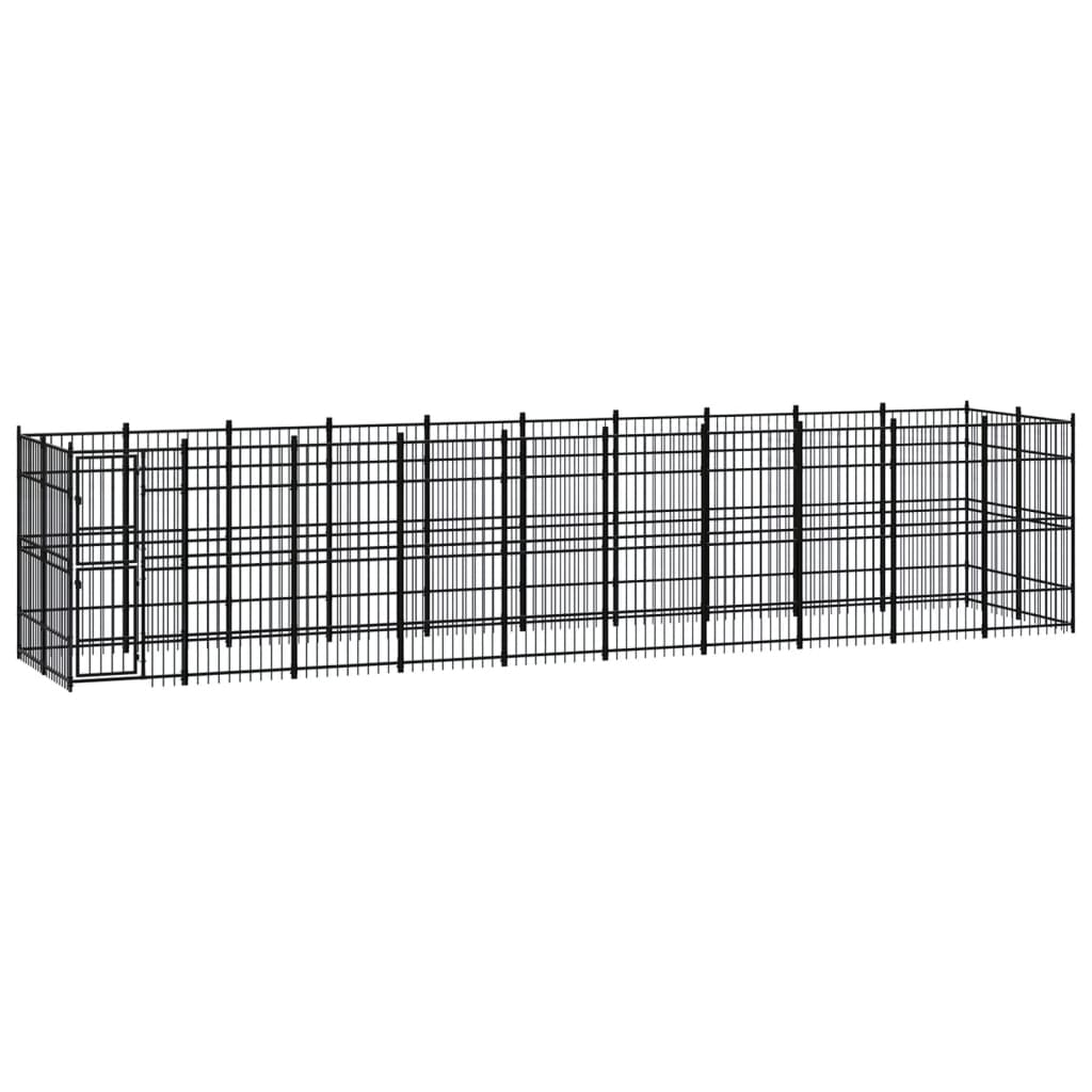 Niche extérieure en acier pour chien 18,43 m²