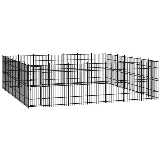 Outdoor-Hundezwinger Stahl 45,16 m²