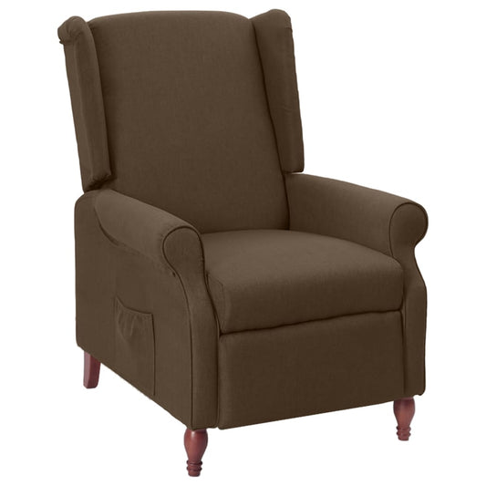 Relaxsessel Braun Stoff