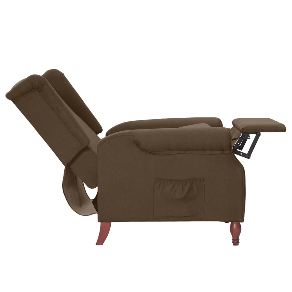 Relaxsessel Braun Stoff