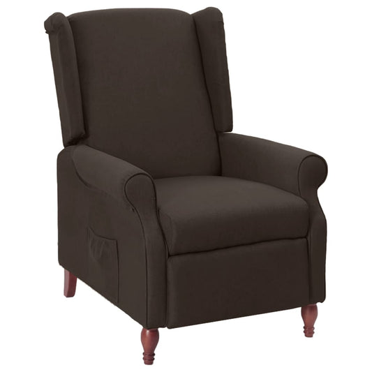 Relaxsessel Dunkelbraun Stoff