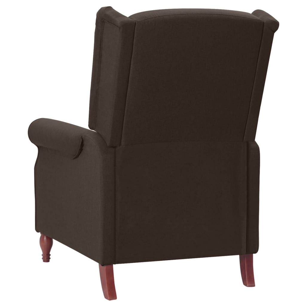 Relaxsessel Dunkelbraun Stoff