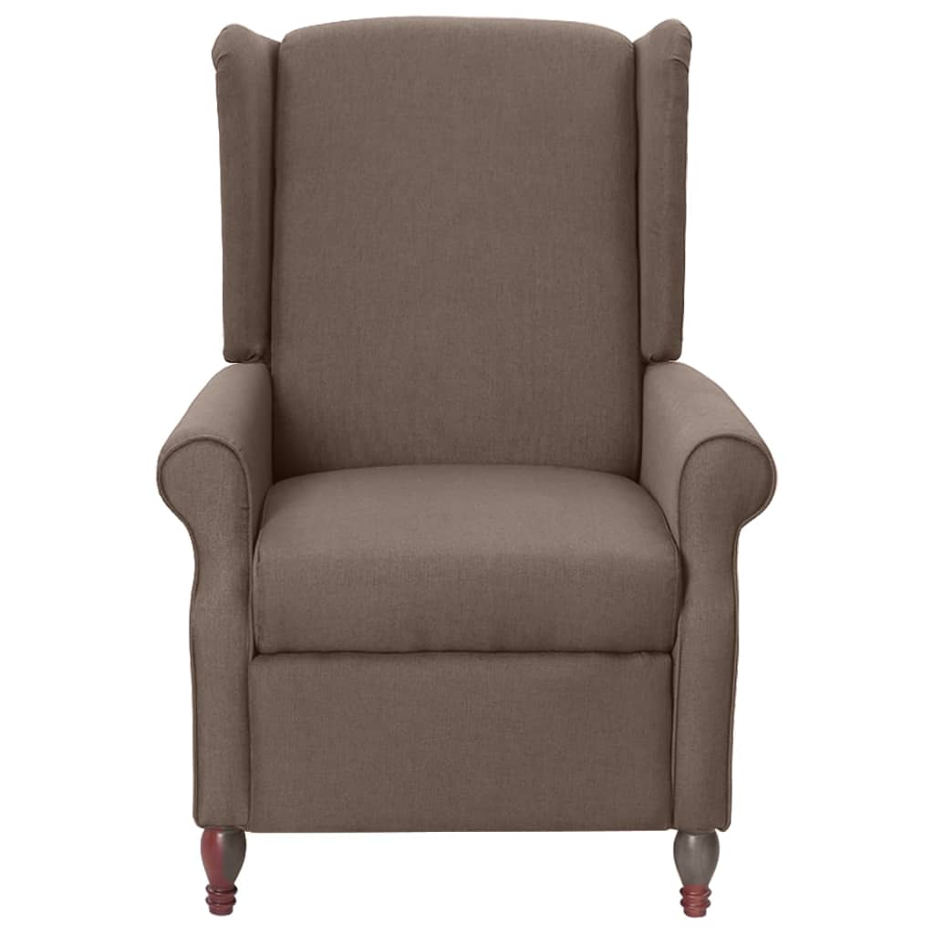Relaxsessel Taupe Stoff