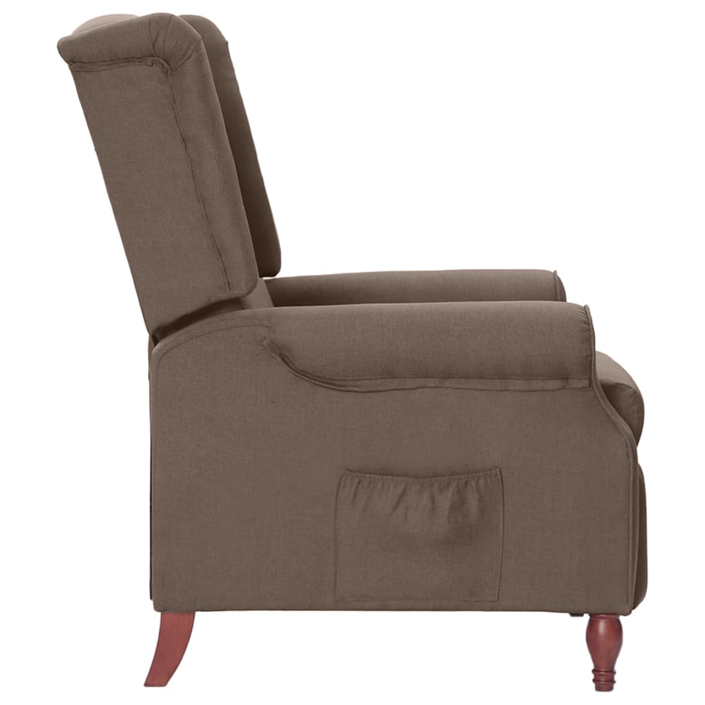 Relaxsessel Taupe Stoff