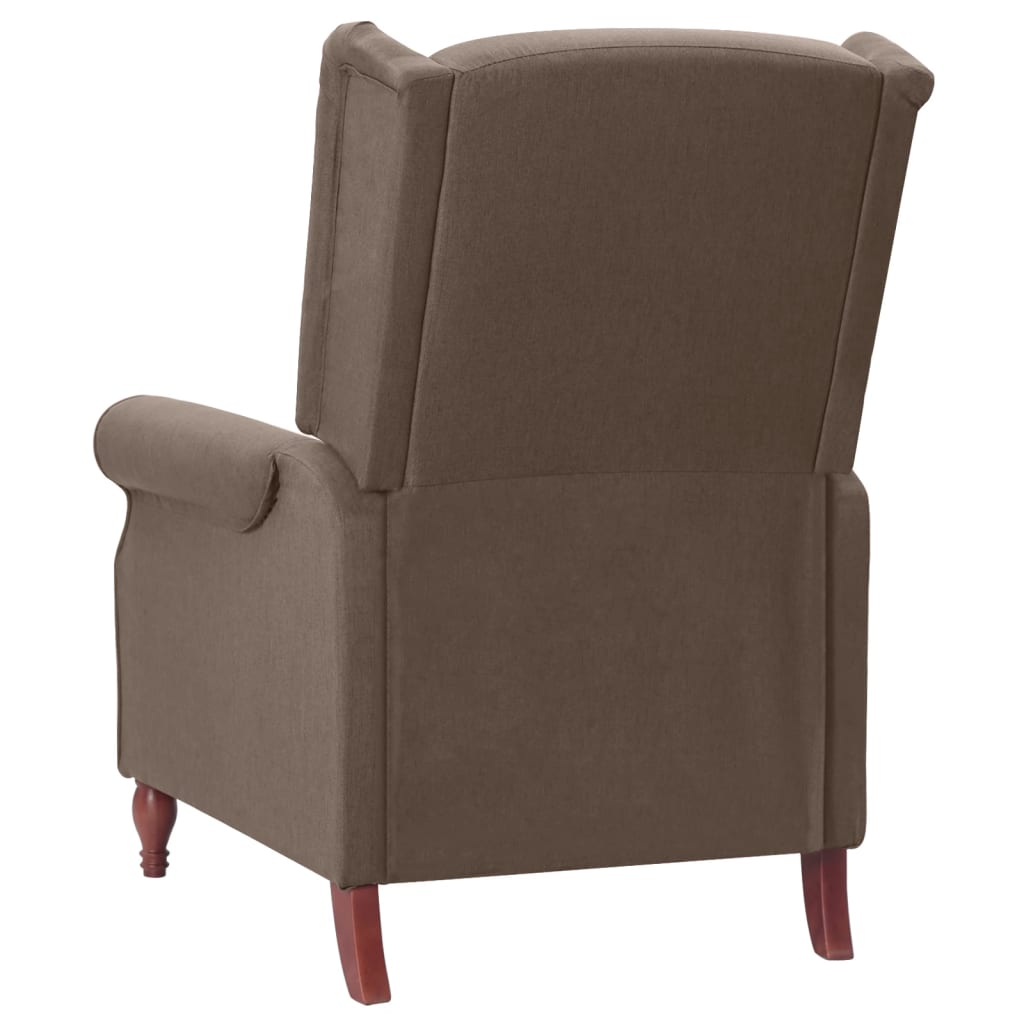 Relaxsessel Taupe Stoff