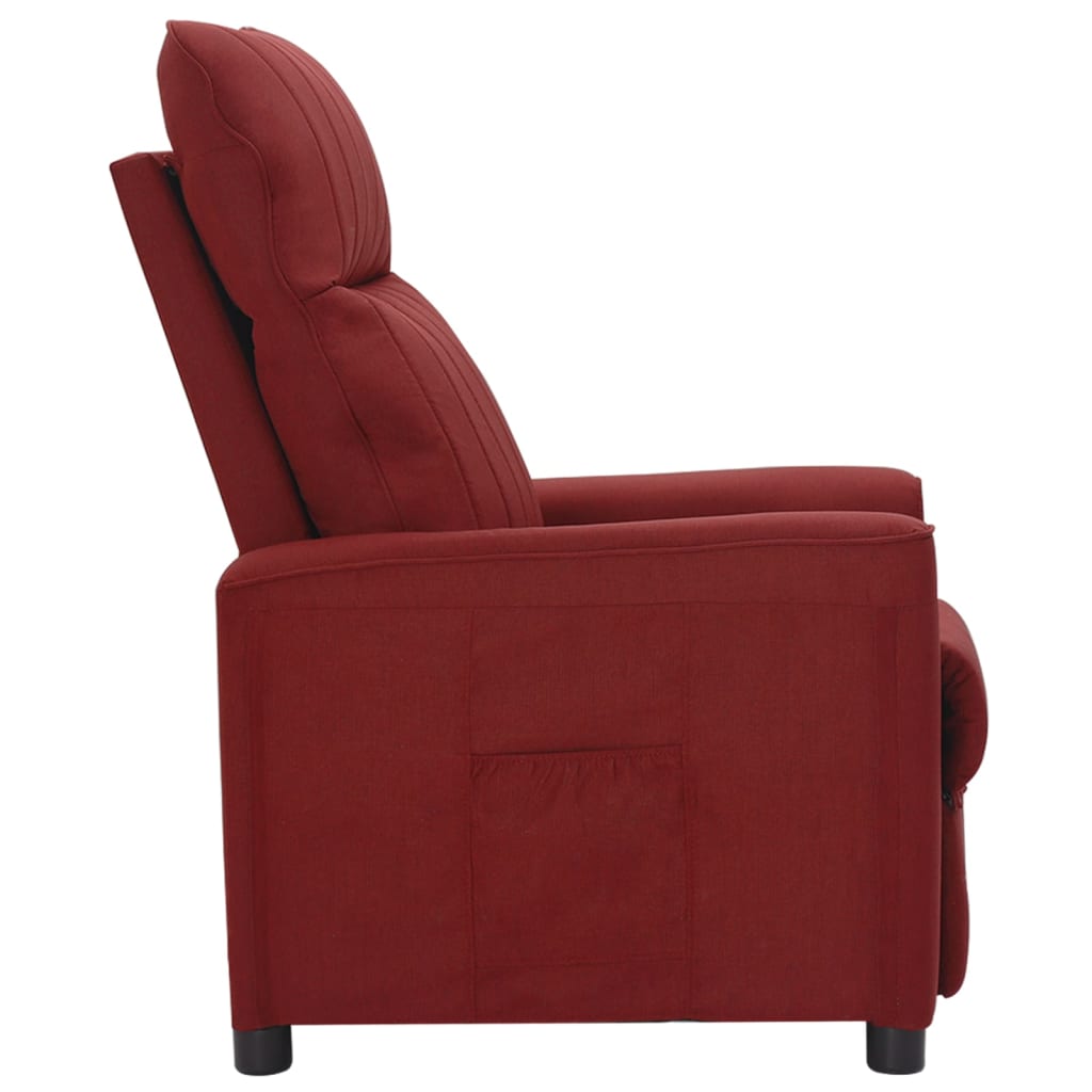 Relaxsessel Weinrot Stoff
