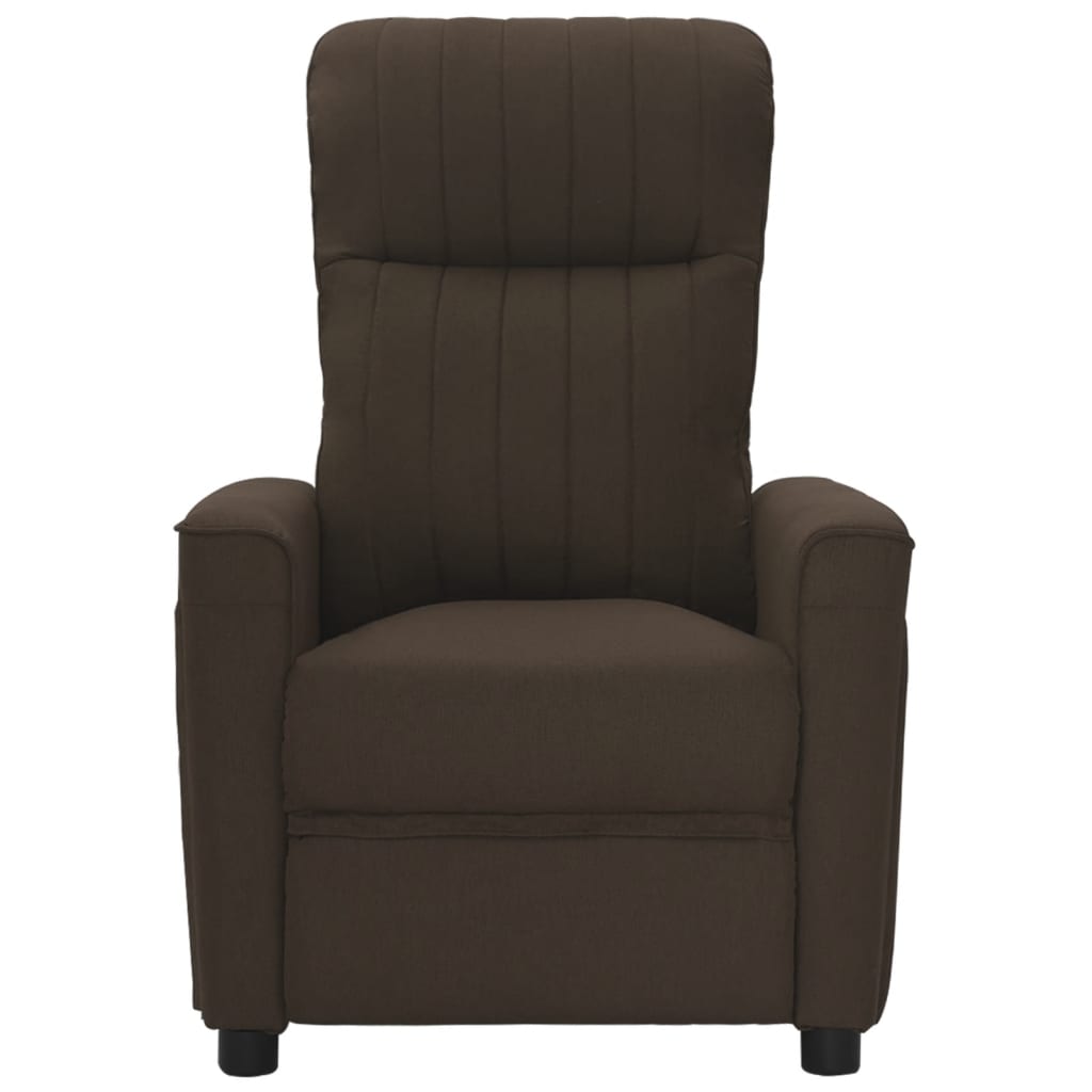 Relaxsessel Dunkelbraun Stoff