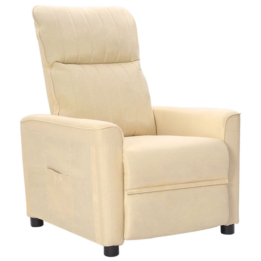 Relaxsessel Creme Stoff