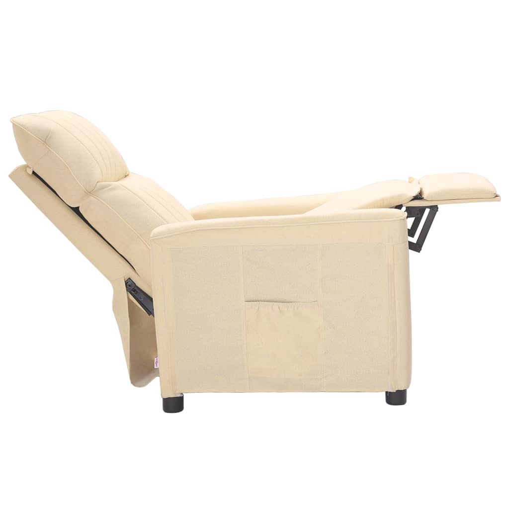 Relaxsessel Creme Stoff