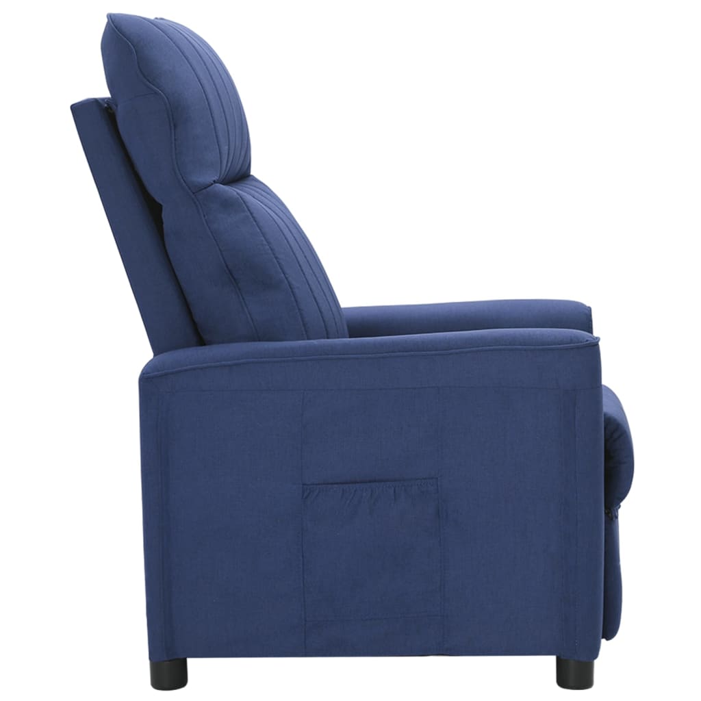 Relaxsessel Blau Stoff