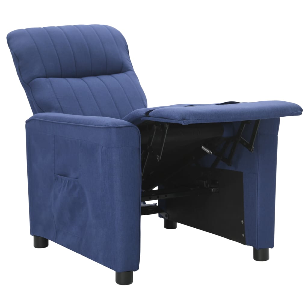 Relaxsessel Blau Stoff