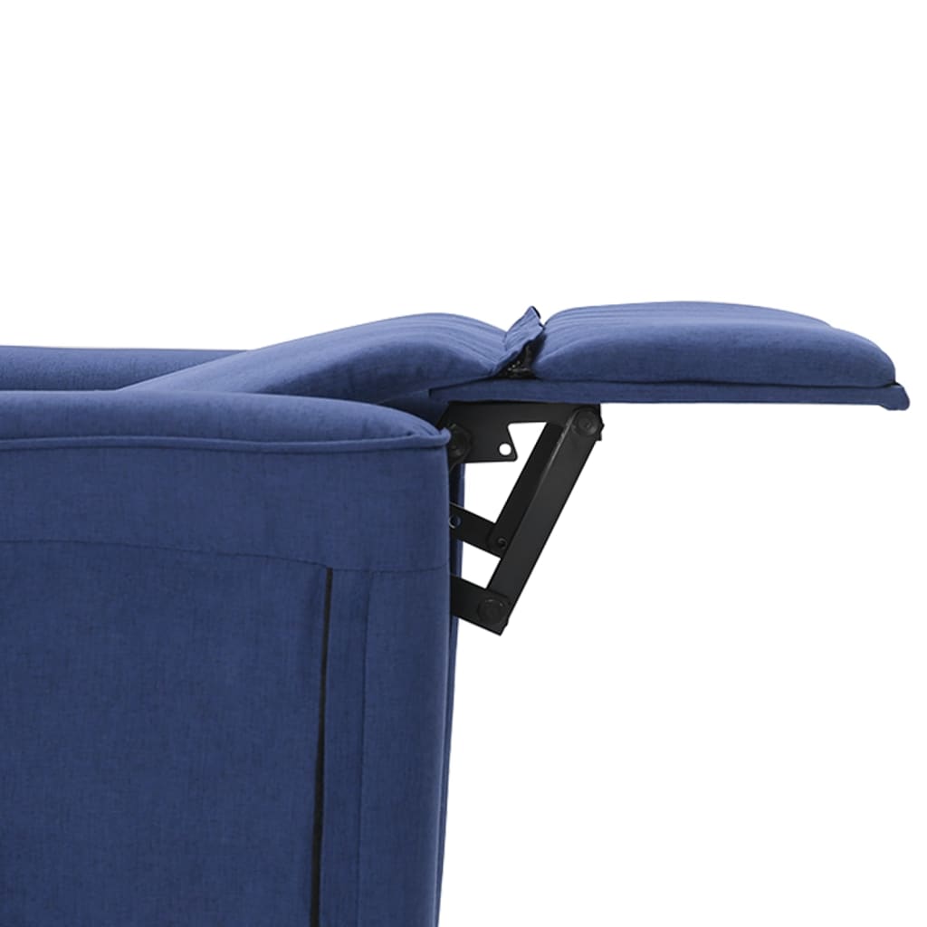 Relaxsessel Blau Stoff