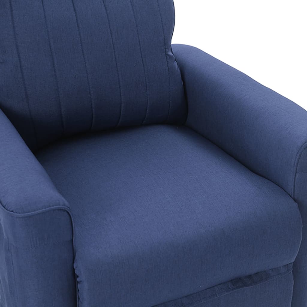 Relaxsessel Blau Stoff