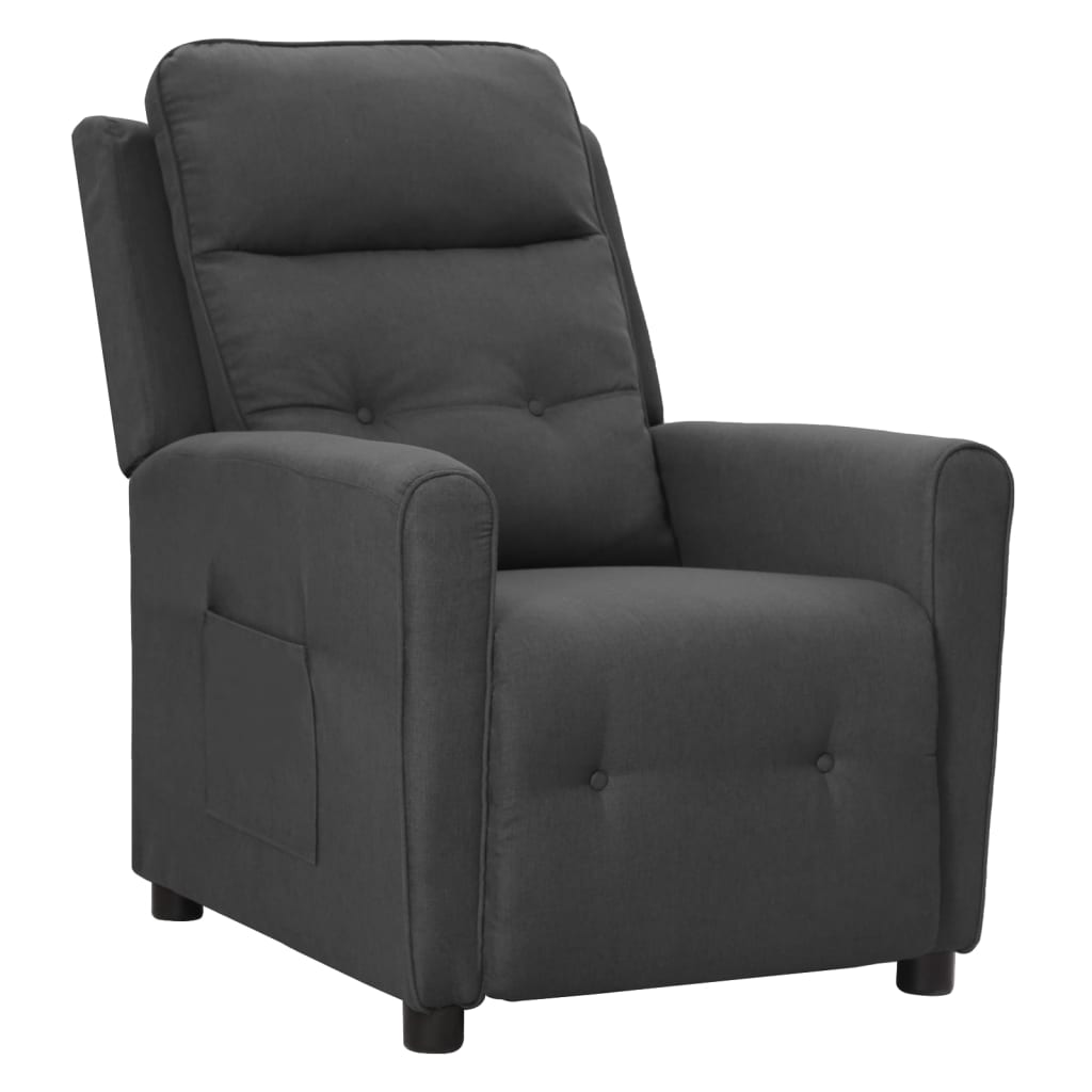 Relaxsessel Dunkelgrau Stoff