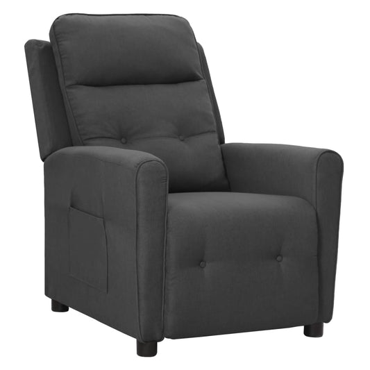 Relaxsessel Dunkelgrau Stoff