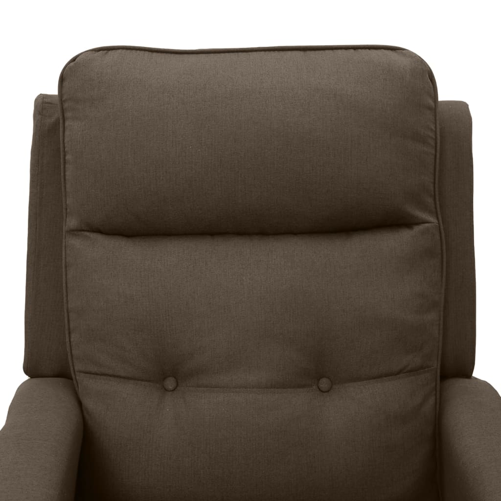 Relaxsessel Dunkelbraun Stoff