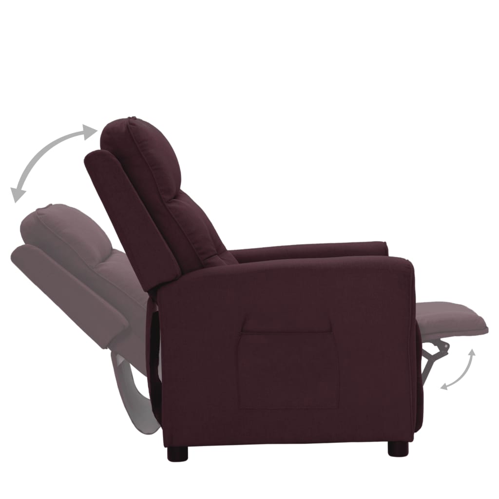 Relaxsessel Lila Stoff