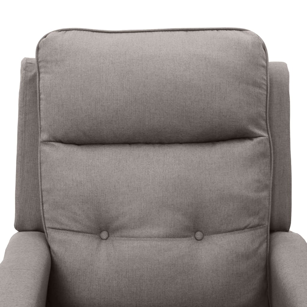 Relaxsessel Taupe Stoff