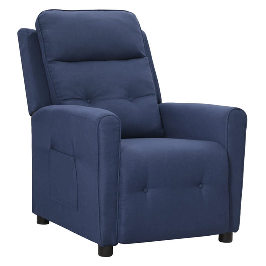 Relaxsessel Blau Stoff