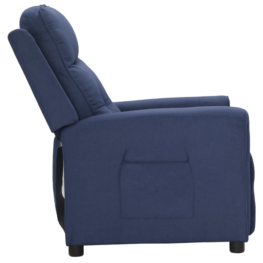 Relaxsessel Blau Stoff