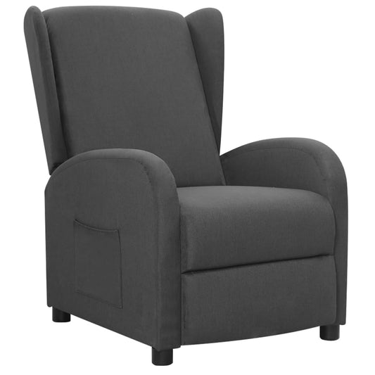 Relaxsessel Dunkelgrau Stoff