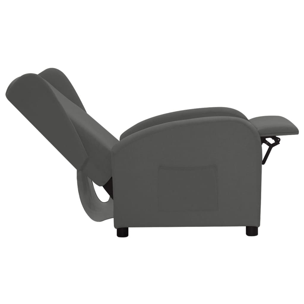 Relaxsessel Dunkelgrau Stoff