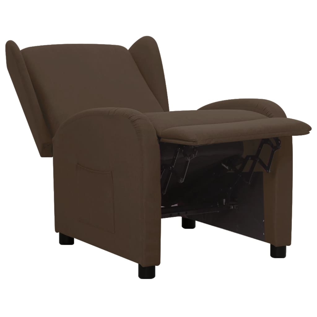 Relaxsessel Braun Stoff