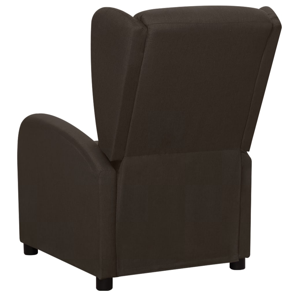 Relaxsessel Dunkelbraun Stoff