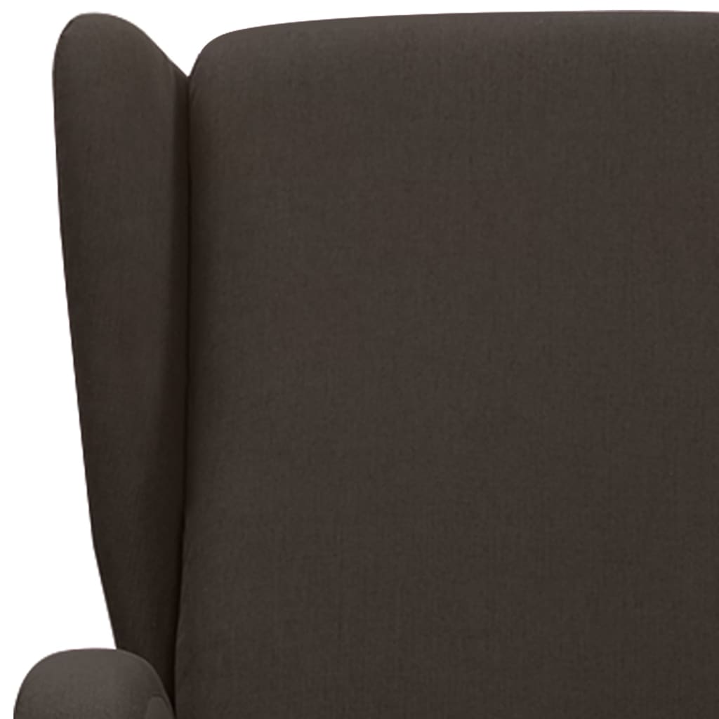 Relaxsessel Dunkelbraun Stoff