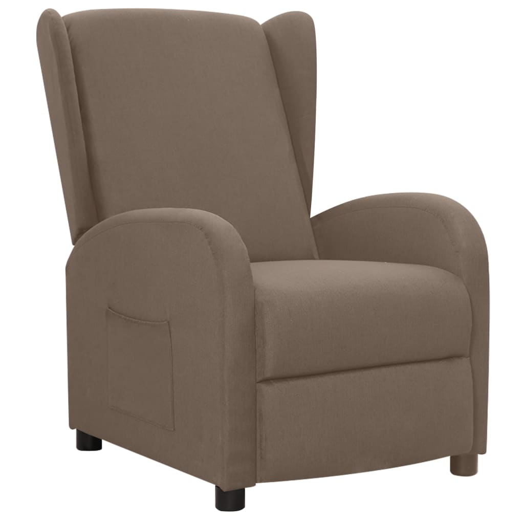 Relaxsessel Taupe Stoff