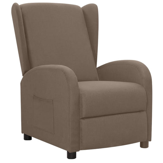 Relaxsessel Taupe Stoff