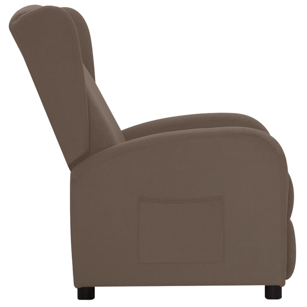 Relaxsessel Taupe Stoff