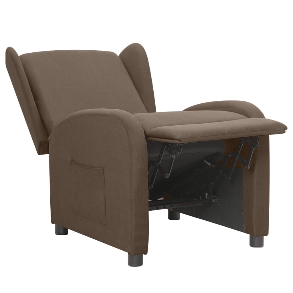 Relaxsessel Taupe Stoff