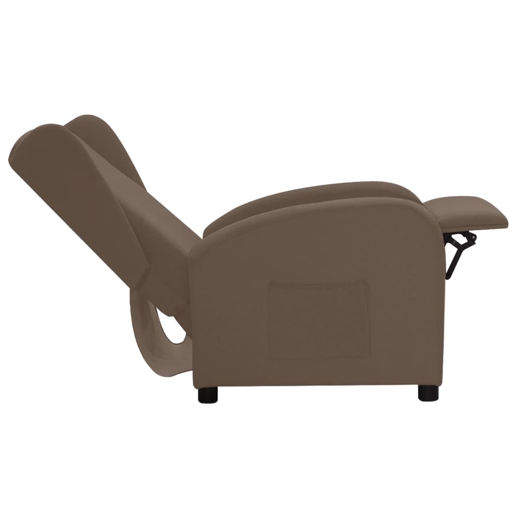 Relaxsessel Taupe Stoff