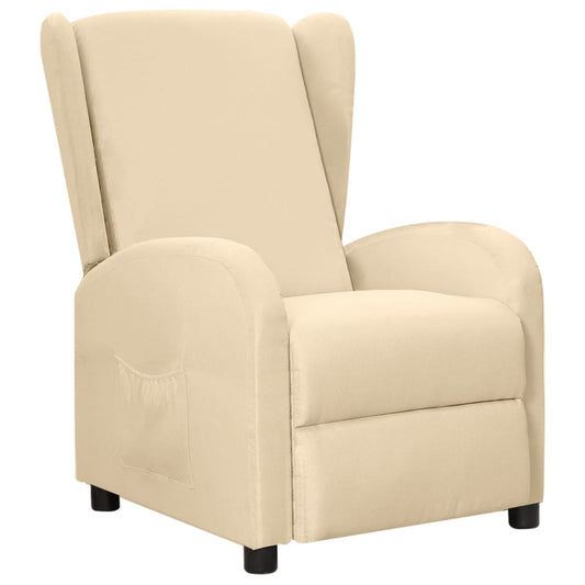 Relaxsessel Creme Stoff