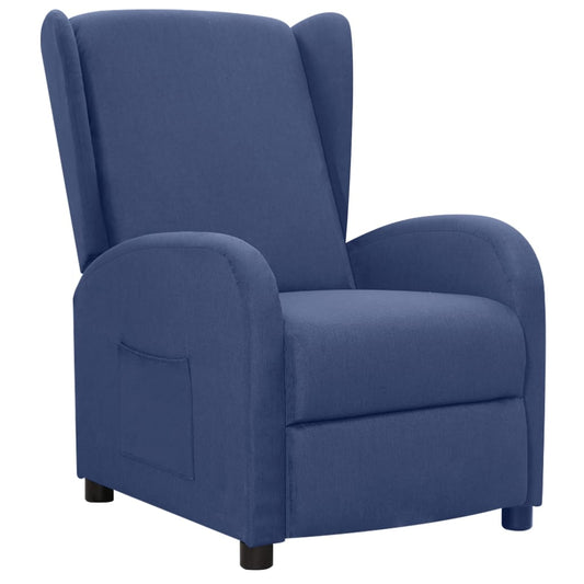 Relaxsessel Blau Stoff