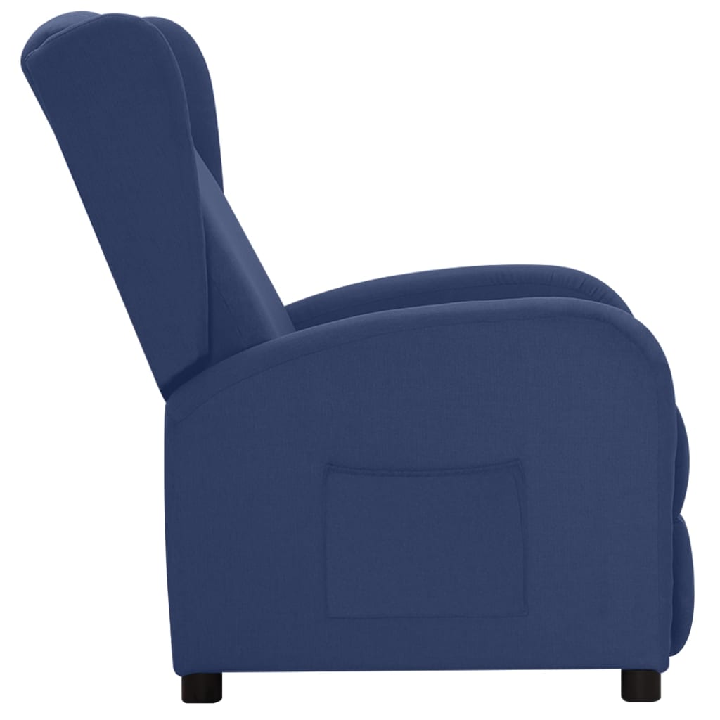 Relaxsessel Blau Stoff