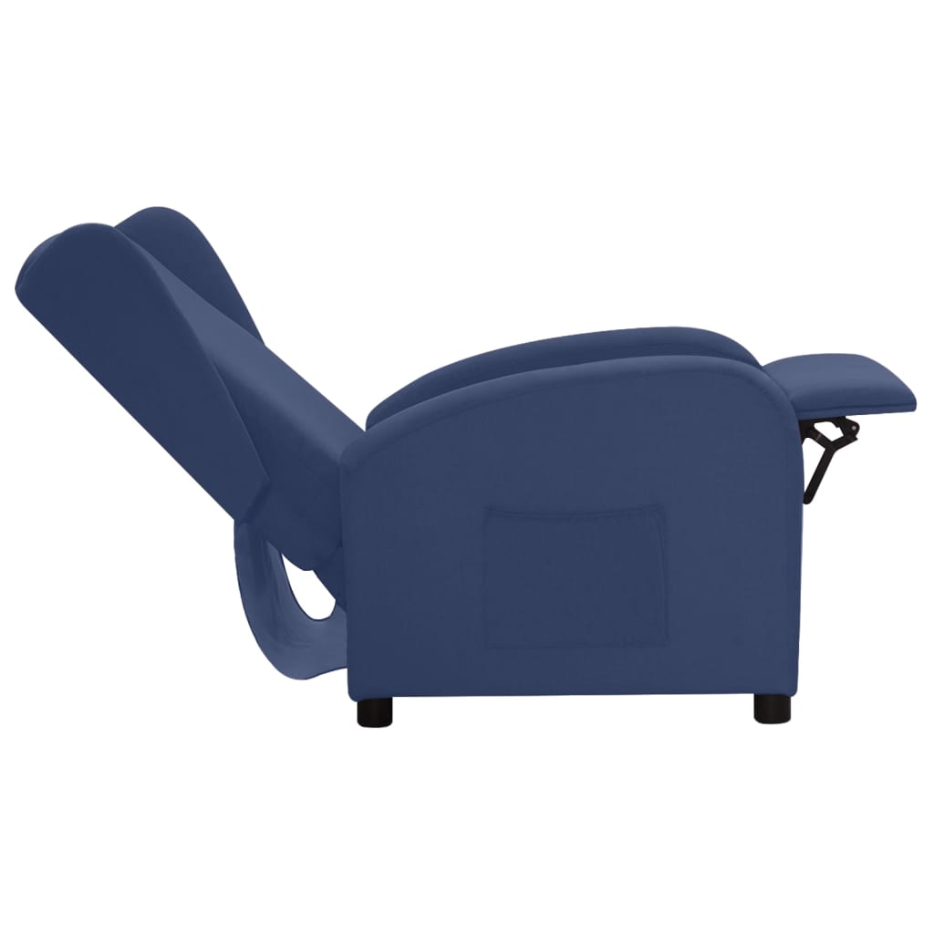 Relaxsessel Blau Stoff