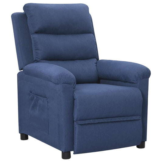 Relaxsessel Blau Stoff